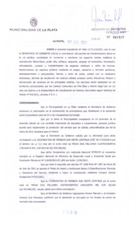 Decreto nº 1538 de 2021, GARRO, Julio cesar