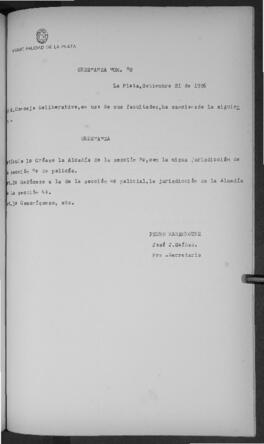Ordenanza n° 80 de 1926