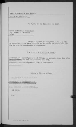 Ordenanza n° 1175 de 1948