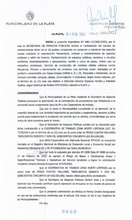 Decreto nº 460 de 2023, GARRO, Julio cesar