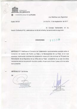 Ordenanza nº 11557 de 2017