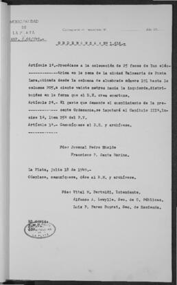 Ordenanza n° 1616 de 1949