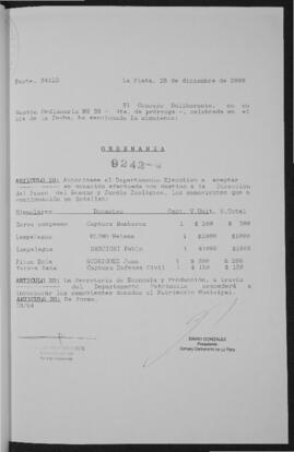 Ordenanza n° 9242 de 2000