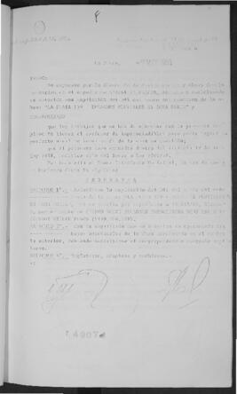 Ordenanza n° 4907 de 1981
