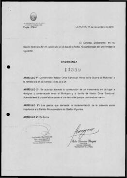 Ordenanza n° 11339 de 2015