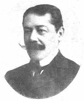 Comisionado municipal de La Plata, Luis M. Doyhenard, durante 1910. Fuente: Revista Caras y Caretas