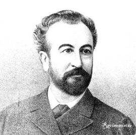 Carlos A. D'Amico en 1884. Fecha: 1 January 1885. Fuente: Guía General de La Plata. Buenos Aires. Año 1885.